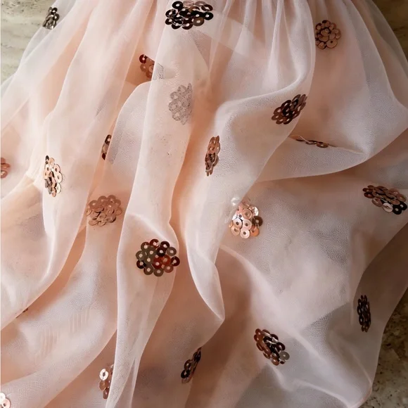 FP Movement by Free People Embellished Maxi Skirt in blush pink - Picture 3 of 9